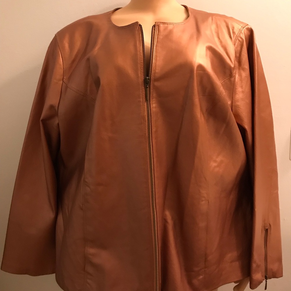 New Terry Lewis Luxury Metallic Copper Jacket